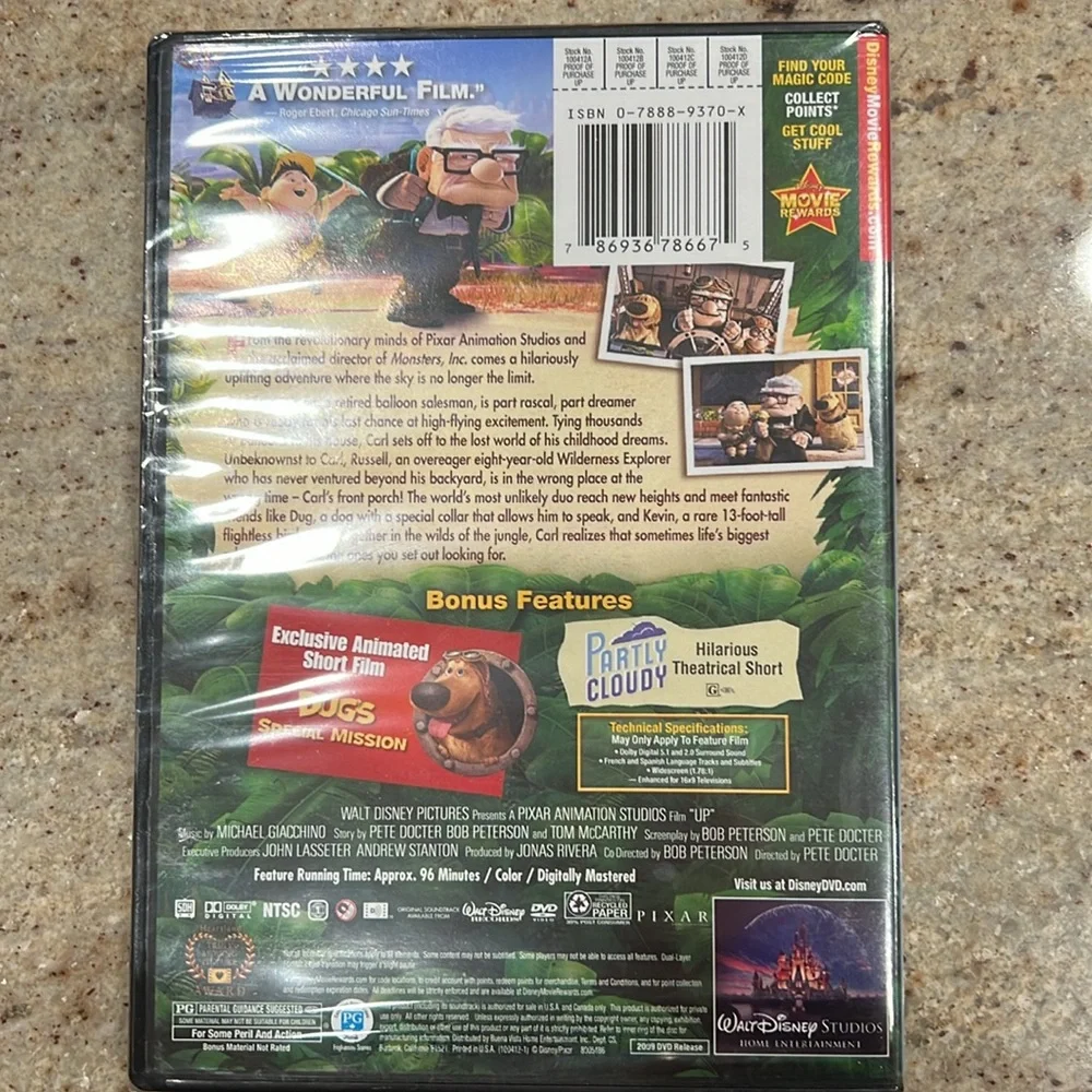 Disney/Pixar UP dvd